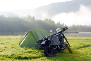 motorcycle camping