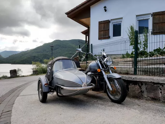 motorcycle with sidecar